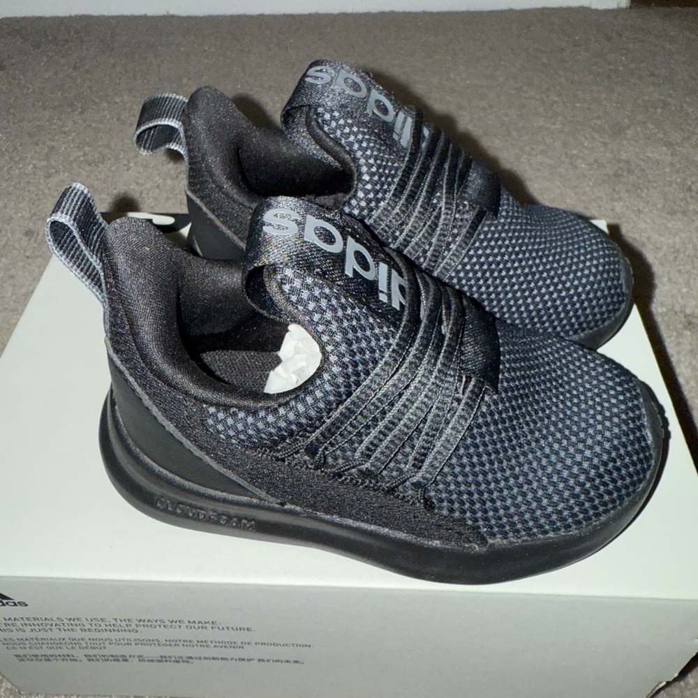 Adidas Black and Gray Athletic Shoes